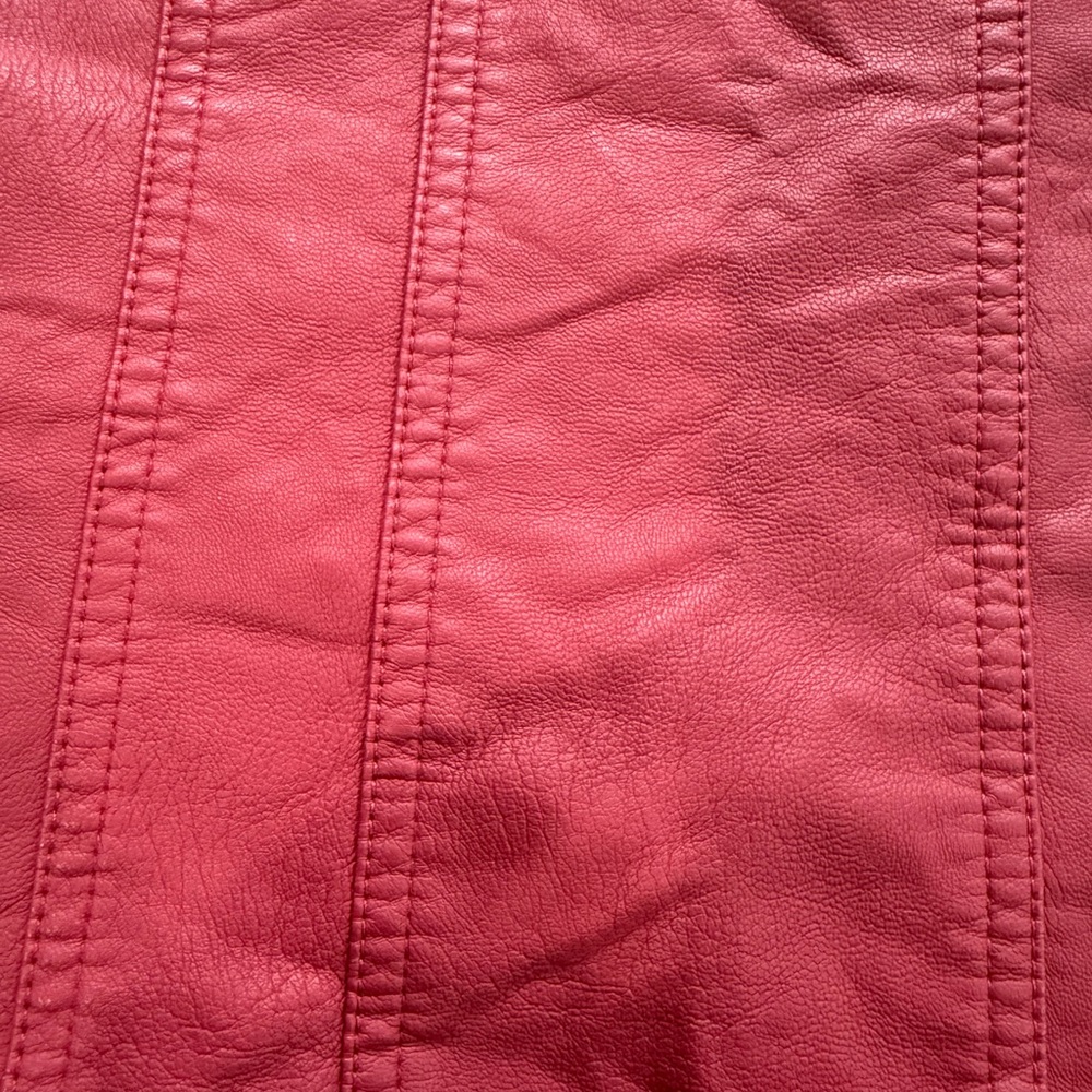 Baccini Deep Red Leather Jacket - Picture 9 of 10
